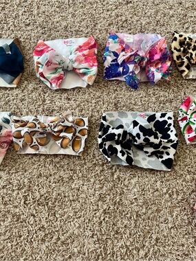 Little lopers b k headband bow lot baby toddler